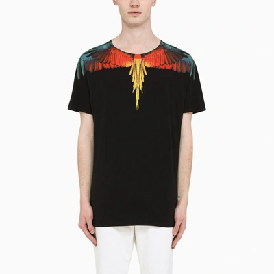 Marcelo Burlon County Of Milan Black/red/green Wings T-shirt