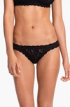 Hanky Panky Signature Set Of Three Stretch-lace Brazilian Briefs In Black