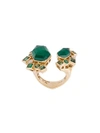 STEPHEN WEBSTER 18KT YELLOW GOLD CRYSTAL HAZE EMERALD AND DIAMOND RING,WR096811369381