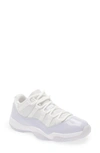Jordan Air 11 Retro Low Sneakers In White And Purple In White/ Pure Violet/ White