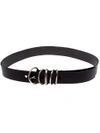 WERKSTATT:MÜNCHEN WERKSTATT:MÜNCHEN BUCKLE FASTENING BRACELET - BLACK,13M63910449465