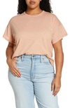 Madewell Sorrel Whisper Ringer T-shirt In Antique Coral