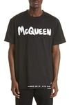 ALEXANDER MCQUEEN GRAFFITI LOGO GRAPHIC TEE