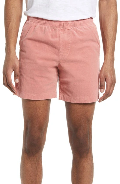 Goodlife Stretch Corduroy Shorts In Ash Rose