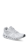 On Women's Cloudrunner Wide Lace Up Running Sneakers In White/frost