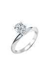 CRISLU PEAR CUT CUBIC ZIRCONIA RING