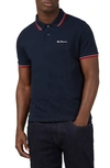 Ben Sherman Men's Signature Pique Short Sleeve Polo Shirt In Dark Navy