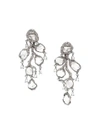 SAQQARA 18KT WHITE GOLD AND DIAMOND 'FLOW' EARRINGS,78511268678