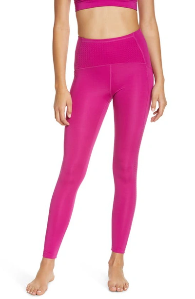 Zella Studio Lite High Waist Performance Leggings In Pink Wild Aster