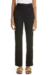 Jw Anderson Slim Fit Virgin Wool Tuxedo Trousers In Black