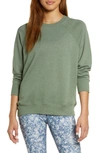 Zella Drew Crewneck Sweatshirt In Green Agave