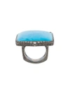 LOREE RODKIN TURQUOISE & DIAMOND RING,LR178111627683