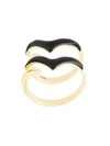 GISELE FOR ESHVI 'FLY WITH ME' RING,FLYWITHME009YGBLACK11561571