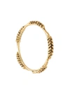 Aurelie Bidermann Five Cobs Wheat Bangle Bracelet In Metallic