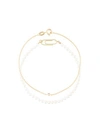 UZERAI EDITS 18kt gold pearl & diamond bracelet set,UE00716AW11506897