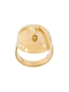 AURELIE BIDERMANN 'Melina'椭圆面具戒指,FW16BA04MG11497316