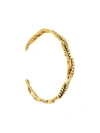 Aurelie Bidermann Five Cobs Wheat Bangle Bracelet In Metallic