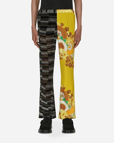 Erl Two-tone Panel Design Trousers In Multicolor
