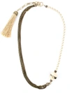 LANVIN 'Ball Vita' necklace,POLYESTER,ACRYLIC,COTTON,BRASS,WOOD