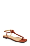 Frame Le Lunit Leather Sandals In Brick