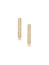 Wouters & Hendrix Gold Diamond Hoop Earrings In Metallic