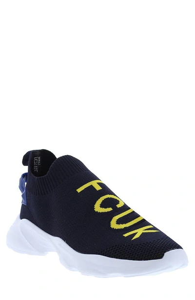French Connection Men's Camden Slip On Sneakers Men's Shoes In Navy