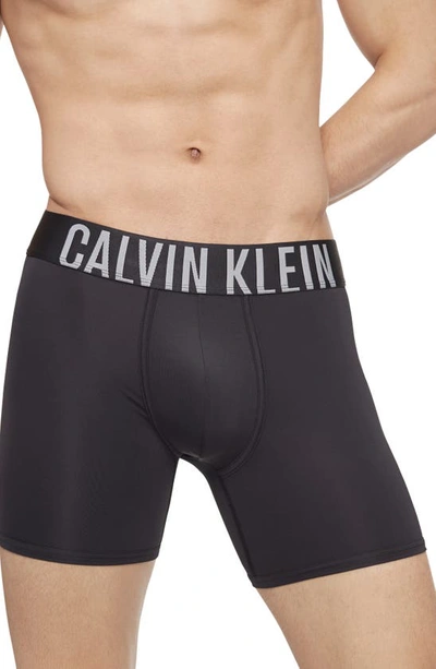 Calvin Klein Intense Power Low Rise Trunks, Pack Of 3 In Black