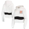 REFRIED APPAREL REFRIED APPAREL WHITE/BLACK SAN FRANCISCO GIANTS CROPPED PULLOVER HOODIE