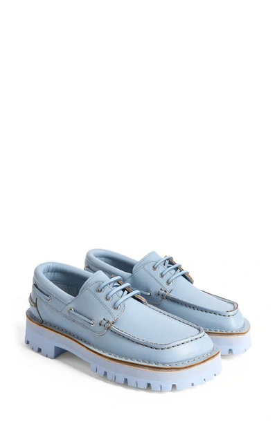 Camperlab Eki Leather Loafer In Blue