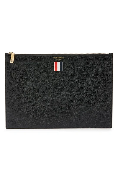 THOM BROWNE SMALL ZIP TABLET HOLDER