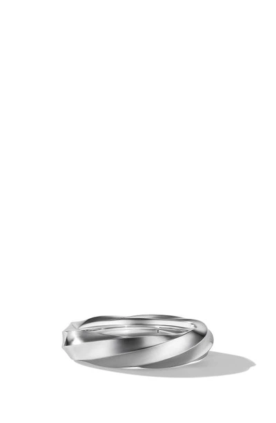 David Yurman Cable Edge Band Ring In Recycled Sterling Silver