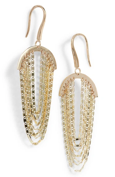 Lana Jewelry Small Petite Malibu Cascade Earrings In Yellow