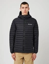 Columbia Powder Pass Puffer Jacket In Black In Black