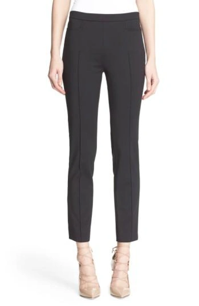 Akris Punto 'franca' Techno Cotton Pants In Black