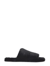 Dolce & Gabbana Fur Sandals In Black