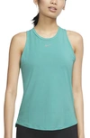 Nike Dri-fit One Luxe Tank In Washed Teal