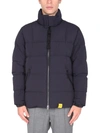 Aspesi High Neck Down Jacket In Blue