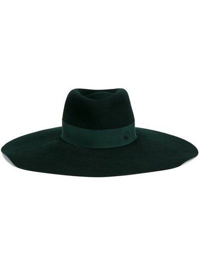 Maison Michel 'elodie' Hat In Green