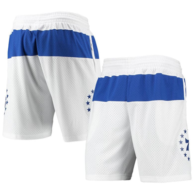 Mitchell & Ness Men's  White Philadelphia 76ers 2003-04 Hardwood Classics Swingman Shorts