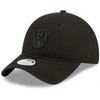 NEW ERA NEW ERA MILWAUKEE BREWERS BLACK ON BLACK CORE CLASSIC II 9TWENTY ADJUSTABLE HAT