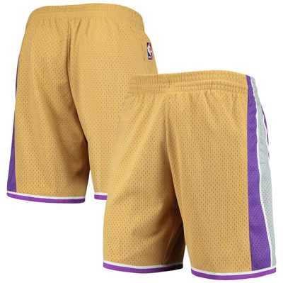 Mitchell & Ness Men's  Gold Sacramento Kings 2005-06 Hardwood Classics Swingman Shorts