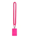Dolce & Gabbana Card Holder With Shoulder Strap In Pink