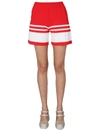 Boutique Moschino "sailor Mood" Shorts In Red