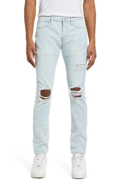 Frame L'homme Skinny Fit Jeans In Caicos Destruct