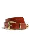 Shop Madewell Leather Western Belt In English Saddle