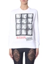 Versace Women's Crew Neck Sweatshirt In White