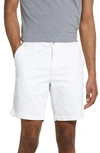 Ag Griffin Stretch Cotton Shorts In White
