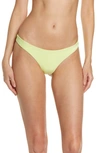 Jade Swim Most Wanted Terry Bikini Bottoms In Citrine Terry