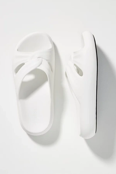 Melissa Free` Slide Sandals In Bianco