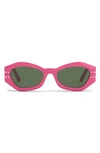 Dior Signature B1u 55mm Butterfly Sunglasses In Shiny Pink